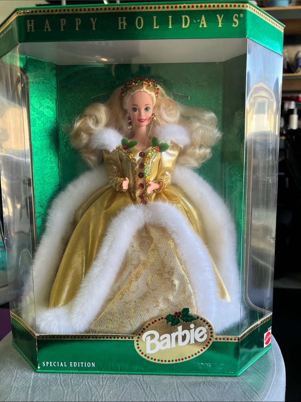 Barbie Holiday Collector Doll - Gold, White & Green Accents